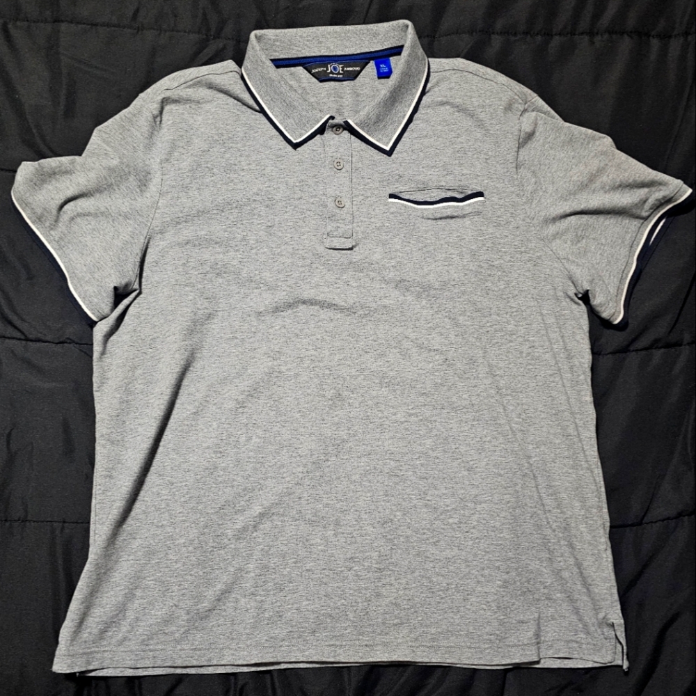 Joseph Abboud XL Gray Polo Shirt